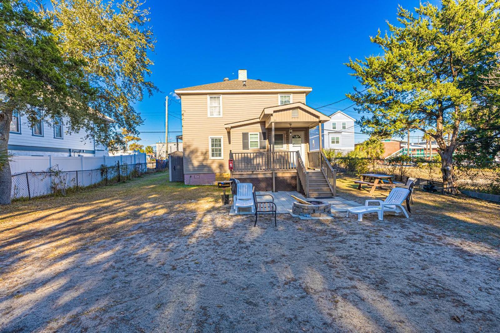 Dazzling Centrally Located Ocean View W 2 Kings, Huge Private Yard, 2 Decks, Firepit, Bbq Myrtle Beach Extérieur photo