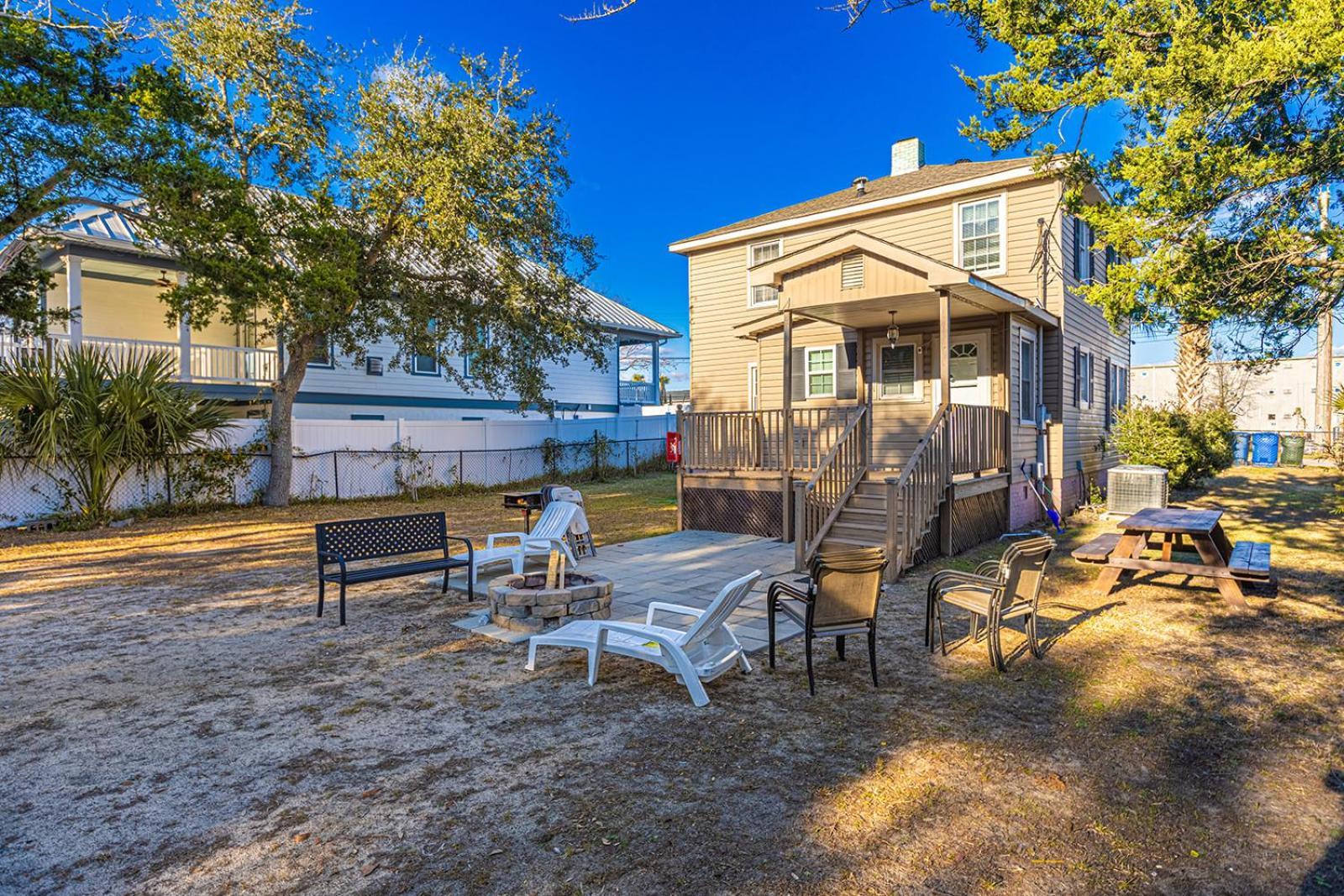 Dazzling Centrally Located Ocean View W 2 Kings, Huge Private Yard, 2 Decks, Firepit, Bbq Myrtle Beach Extérieur photo